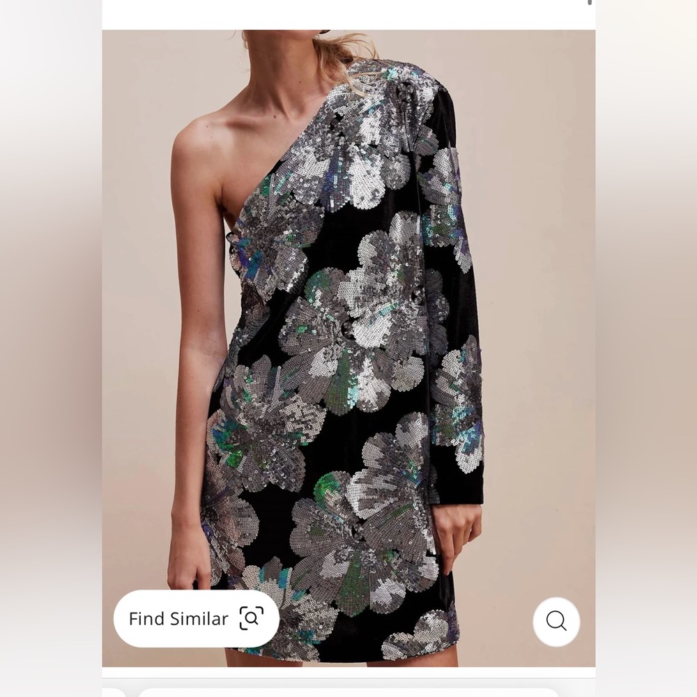 Sabina Musayev Juliette Dress in Multi Silver